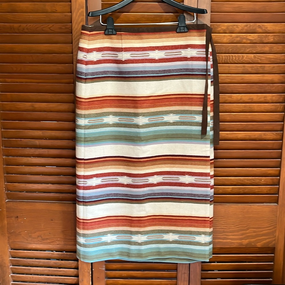 Pendleton southwest print wool skirt